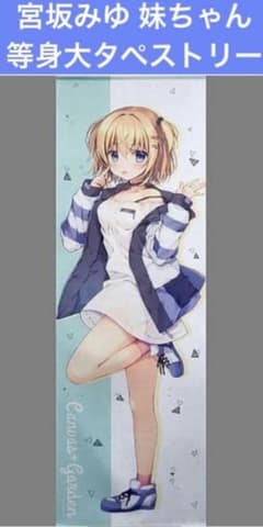 宮坂みゆ 妹ちゃん 等身大タペストリー - メルカリ
