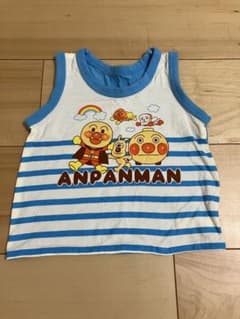 ⭐︎未使用⭐︎【90サイズ】アンパンマン タンクトップ ボーダー柄のサムネイル