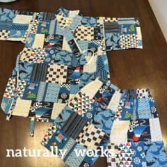 甚平 110cm パッチワーク柄のサムネイル