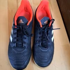 23.5 adidas PRIMER フットサルシューズ 黒/オレンジのサムネイル