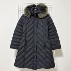 【美品】 バルマン ダウンコート リアルファー ロゴ金具 Mサイズ Aライン 美品】 バルマン ダウンコート リアルファー ロゴ金具 Mサイズ Aライン