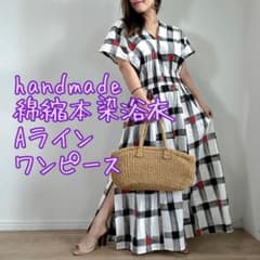 リメイク　浴衣　ワンピ　ハンドメイド　ロング　kimono 　綿縮　Aライン リメイク 浴衣 ワンピ ハンドメイド ロング kimono 綿縮 Aライン