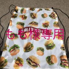 ハンバーガー ピザ ナイロンバッグ リュックのサムネイル