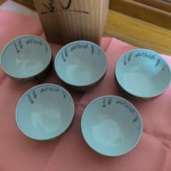 九谷焼 湯呑 5客揃 共箱付
