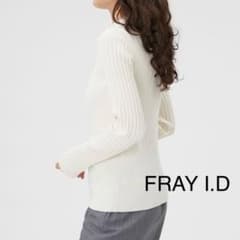 美品】FRAY I.D＊ランダムリブハイネックニット ボーダー - メルカリ