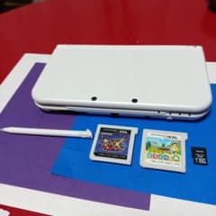 New Nintendo 3DS LL 화이트 게임 카드 포함