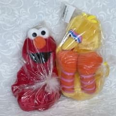 エルモ　ビッグバード　ぽってりお手玉ぬいぐるみ　セサミストリート