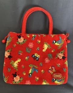 美品】フェイラー ハイジ 手付き巾着 レッド - メルカリ