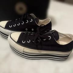 コンバース　ALL STAR 厚底　黒のサムネイル