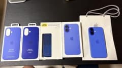 iPhone 16 울트라 마린 256GB 케이스 3 개 상자 있음