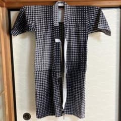 白黒幾何学模様 こども用浴衣のサムネイル