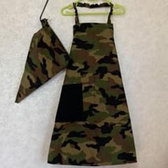 エプロン 三角巾 セット 迷彩のサムネイル