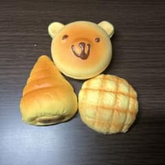 スクイーズ 3点セット パン 菓子のサムネイル