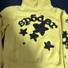 【希少】 激レア SP5DER ファージップパーカー パーカー イエロー Sp5der yellow hoodie(hip hop style) - メルカリ