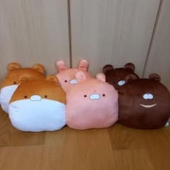 おもちどうぶつえん くっついちゃった　ぬいぐるみ うさぎ ハムスター くま 2個