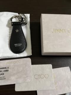 JIMMY CHOO レザー シューホーン キーリング - メルカリ