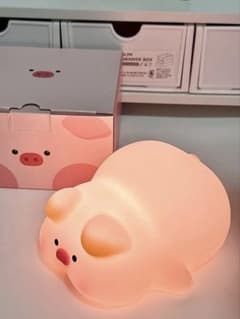 子ブタ シリコン LED ナイトライト 3段階調光のサムネイル