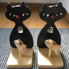 【新品未使用】森のサーカス　キャットブックエンドのサムネイル