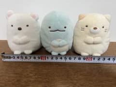 스미코구라시 봉제인형 3점 세트 도마뱀 고양이 시로쿠마