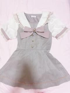 LIZ LISA セーラーカラー セットアップ グレー 半袖のサムネイル