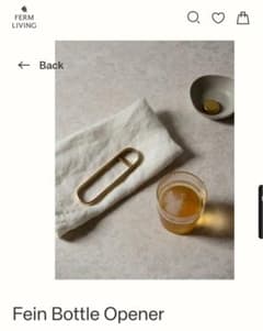 ferm LIVING FEIN BOTTLE OPENER (Brass)のサムネイル