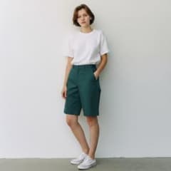 earth music&ecology　グリーン ショートパンツ ハーフパンツのサムネイル