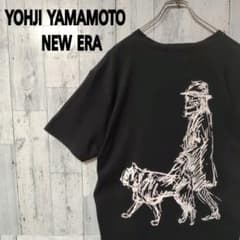 希少XL】ヨウジヤマモト♤ニューエラ 刺繍ビックロゴ Tシャツ 即完売 
