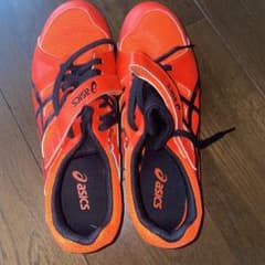 asics スパイクシューズ オレンジのサムネイル