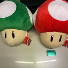 [最終]スーパーマリオ 特大サイズ スーパーキノコ 1UPキノコ セット販売のサムネイル