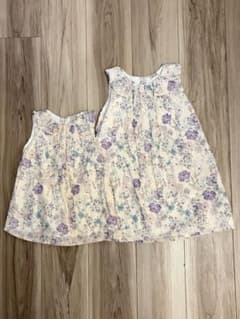 petit main花柄ワンピース 80cm 110cm 姉妹お揃いのサムネイル