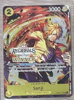 英語版 REGIONALS winnerカード サンジ ONE PIECE - メルカリ