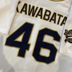 【実使用品】直筆サイン入 オリックスバファローズ川端崇義選手ユニフォーム オリックスバファローズ 川端崇義 ユニフォーム Lサイズ - メルカリ