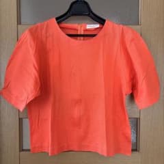 HALSTON NEW YORK半袖　オレンジトップス　美品のサムネイル