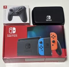 Nintendo Switch 本体セット プロコン・ケース付き Nintendo Switch本体 プロコン付き、収納ケース付き (付属品完品