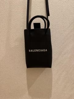 BALENCIAGA スマホショルダーバッグ ブラックのサムネイル
