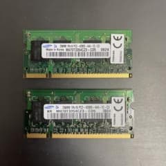 Samsung PC2-4200S 256MB メモリー 2枚セットのサムネイル