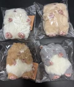 はむにぎり マスコット 4種セット 【おもち、きなこ、みたらし、ごま