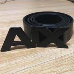 アルマーニ ベルト  黒 Armani exchange 送料込 値下げ交渉OKのサムネイル