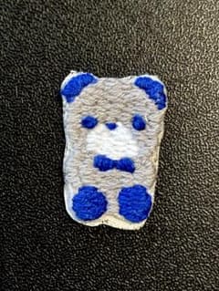 くま 刺繍ワッペン ハンドメイド素材のサムネイル