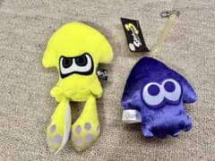 Splatoon 3 Plush Pass Case - Squid & Octopus - Yellow & Purple