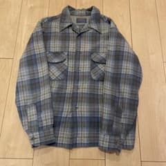 Pendleton ウール チェック柄ネルシャツ　70sのサムネイル