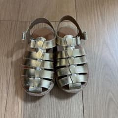 ZARA kids ゴールド グラディエーター サンダル 13cmのサムネイル