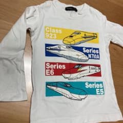新幹線長袖Tシャツ　110cmのサムネイル