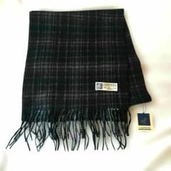 【極上の肌触り】カシミヤ100% マフラー チェック柄　未使用品