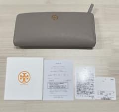 極美品　TORYBURCH 長財布　二つ折り　レザー　グレージュ　マルチカラー 美品✳︎TORY BURCH 長財布 54459 グレー系 - メルカリ