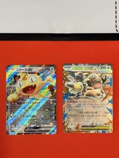 r*e様 【メルカリ便即日発送】　EX6 3種セット 匿名配送】ポケカ ニャースex＆メガガルーラex RR 汎用カード2枚セット