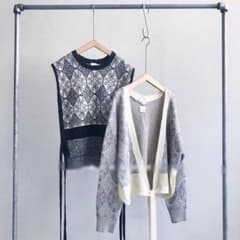 nitca ニトカ オーバルトライアングルジャガード ベスト - メルカリ