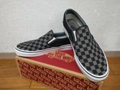 VANS バンズ スリッポン チェッカーボード  ブラック × グレーのサムネイル