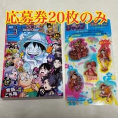 週刊少年ジャンプ 2026年37,38合併特大号 応募券20枚のみ - メルカリ