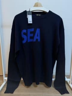 新品・希少］WINDANDSEA ウィンダンシー ロゴニット Lサイズ - メルカリ